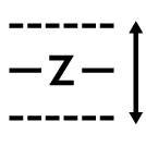 DJI RS 5 Z-Axis adjustment line icon