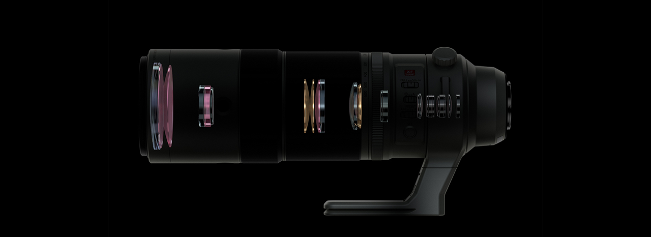 X-ray view of Fujifilm XF150-600mmF5.6-8 R LM OIS WR Lens Construction