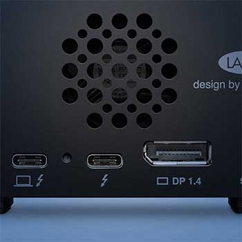 rear cooling vent of LaCie 1big dock