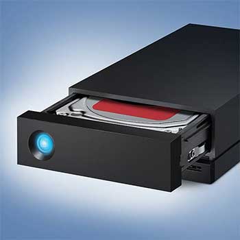 LaCie 1big dock with drive bay open