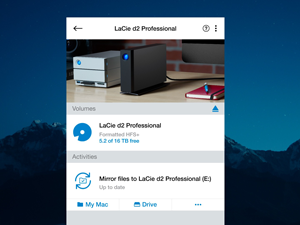 LaCie Toolkit software window screenshot