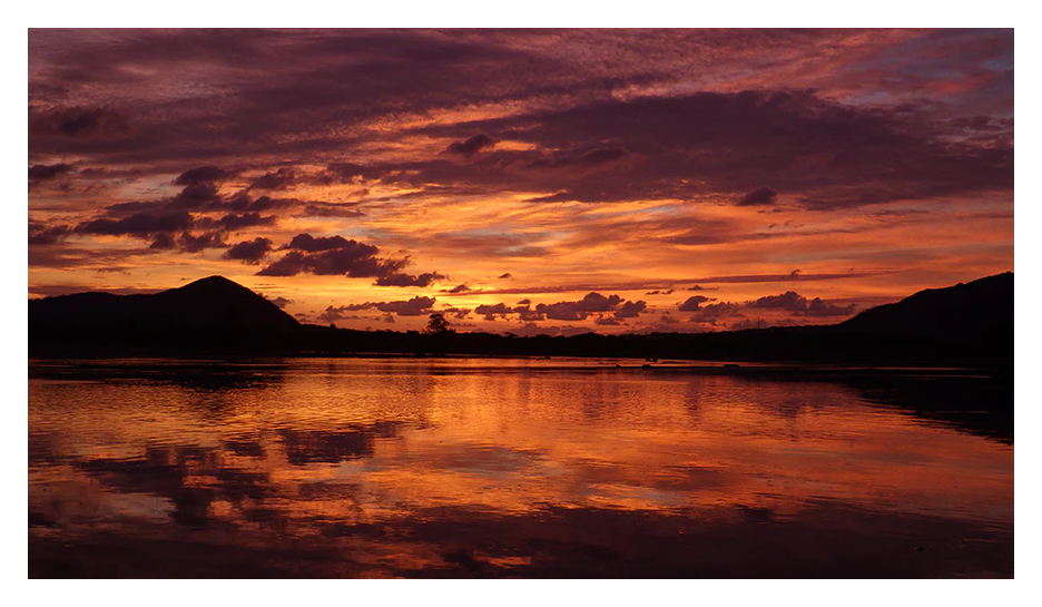 sample image of a sunset taken with the pentax camera