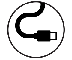 black circle icon of USB Type-C Cable
