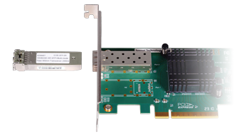 Solo10G SFP+ V2 PCIe Card with Long range transceiver