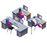 office illustration, Sonnet Solo2.5G