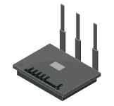 wifi router illustration, Sonnet Solo2.5G