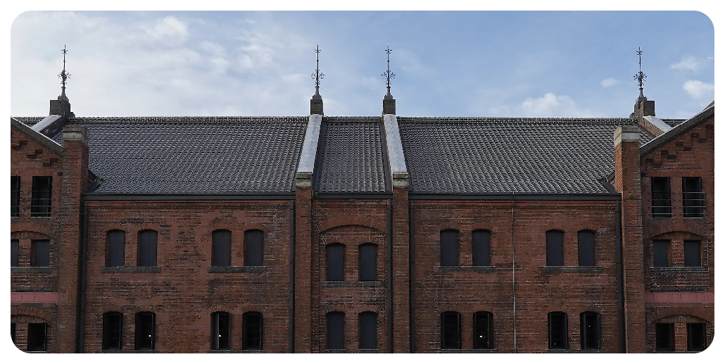 Sony A7C Sample image of historic red brick building