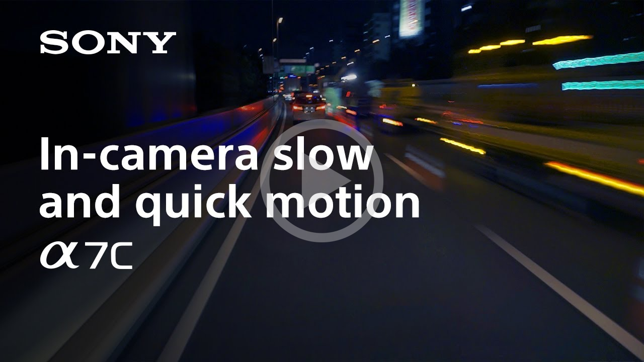 youtube video thumbnail for sony a7c slow and quick time expression slow motion video