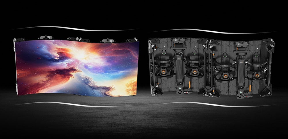 front and back views of the Absen SA-C Flexible Panel