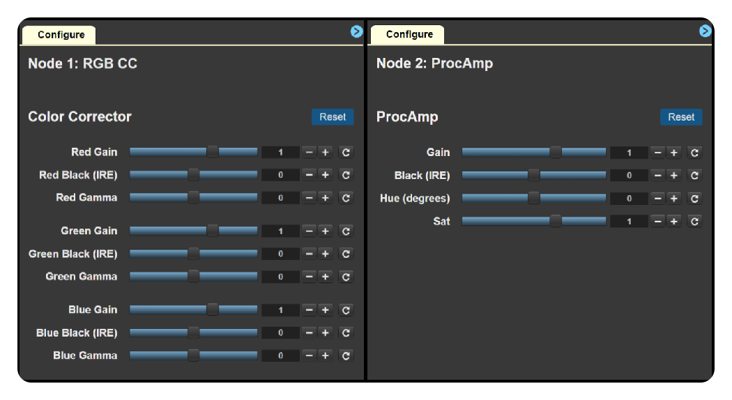 aja colorbox colour correction options