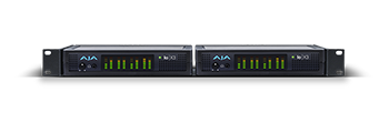 2 aja iox3's side by side for rackmounting
