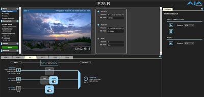 aja hdmi converter interface