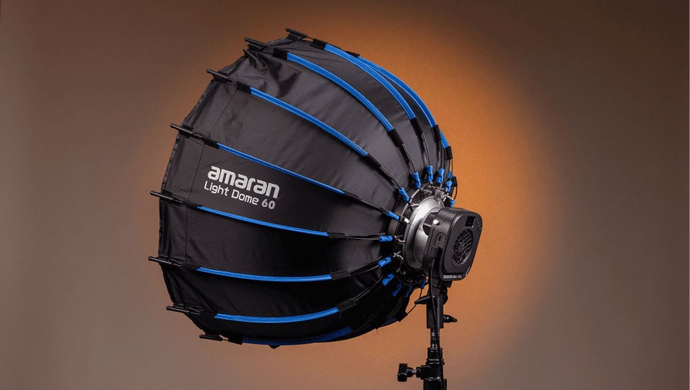 amaran mono light with the light dome 60 attached