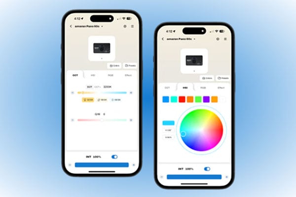 amaran app interface ona  smartphone
