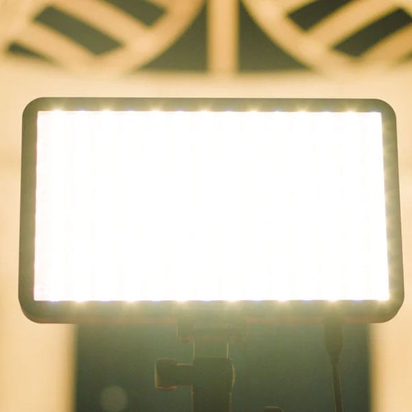 front view of the light on max brightness