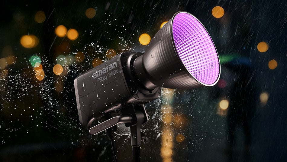 amaran light being used in heavy rain