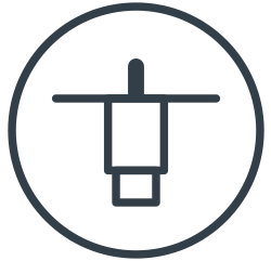 Circular USB-C Connector icon