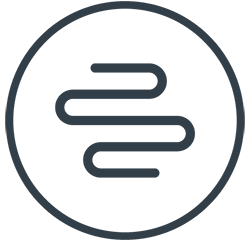 Circular icon showing curved USB-C Cable