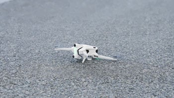 Antigravity A1 drone landing on ground
