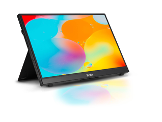 asus proart pa148ctv portable monitor with bright colours on the screen