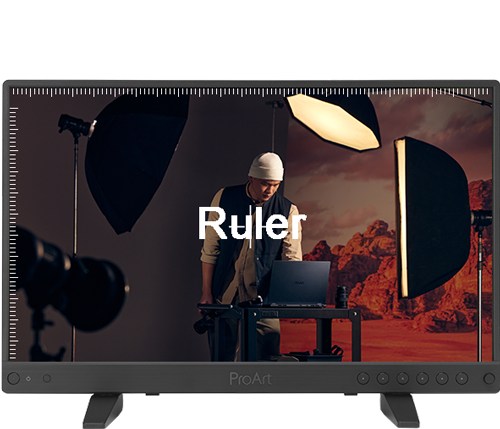 asus proart monitor ruler