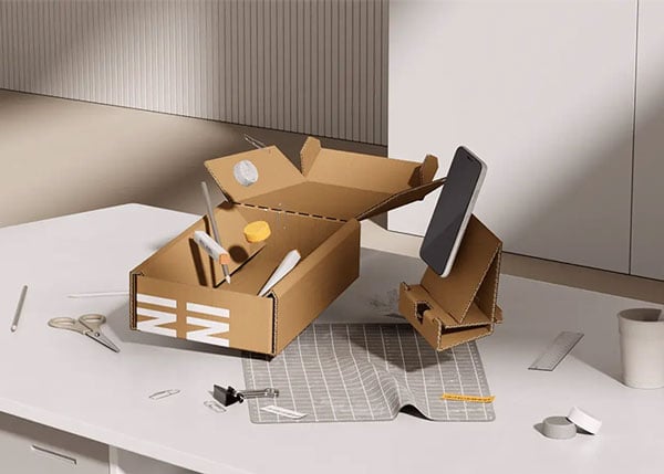 asus pro art monitor packaging being reused