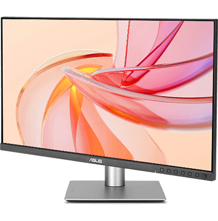 front view of the asus pro art monitor with swivel adjustments