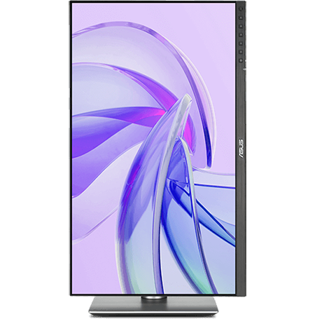 front view of the asus pro art monitor with pivot adjustments
