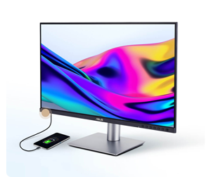 ASUS ProArt PA24ACRV with smartphone connected charging