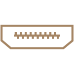 gold hdmi icon