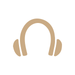 gold earphone icon