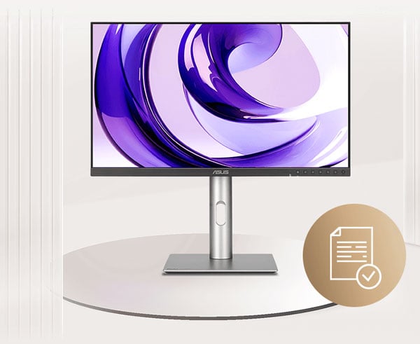 asus pro art display on a plinth