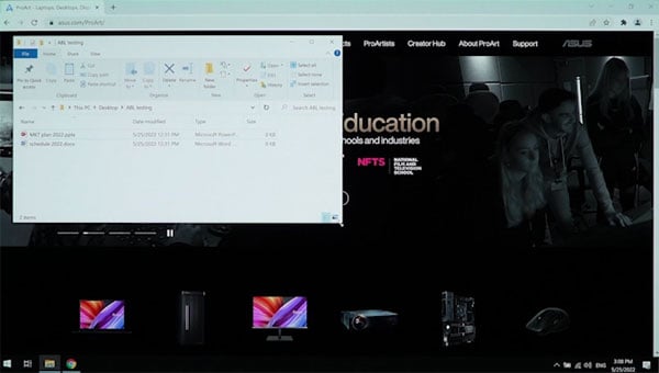 without uniform brightness comparison image of the screen
