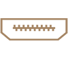 gold hdmi icon