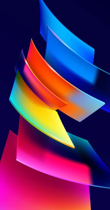 coloured descending squares