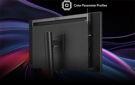 rear view of the asus pro art monitor