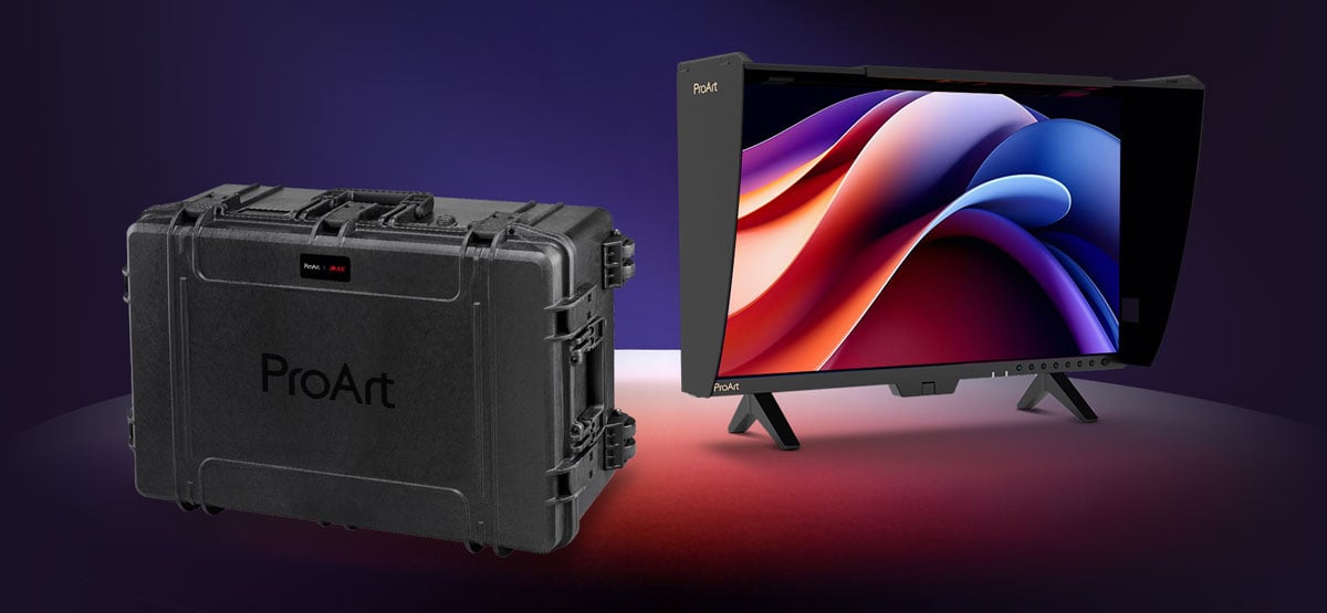 ASUS ProArt PA27USD-P 27-inch OLED Monitor Rugged Case Edition hero image