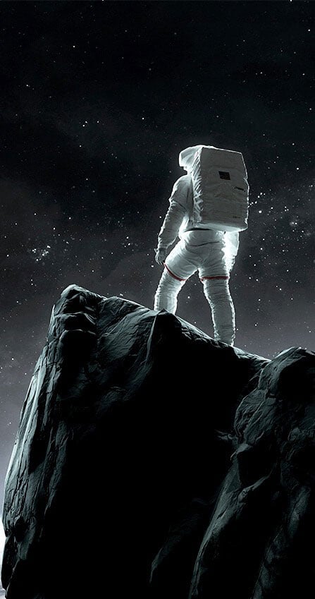 astronaut in space oled asus proart monitor example
