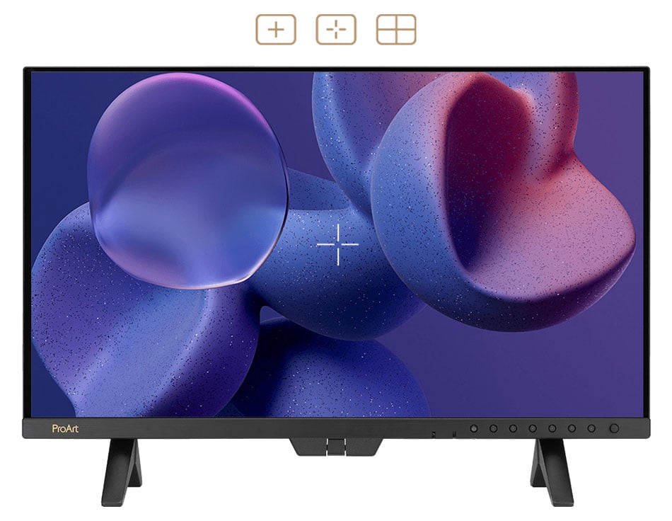 pro art monitor showing the central marker preview