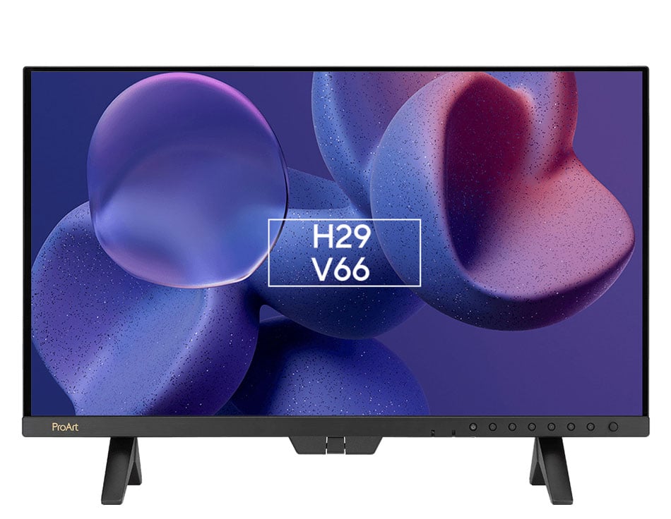 pro art monitor showing a custom preview