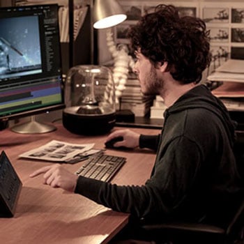 Filmmaker editing video using ProArt Displays