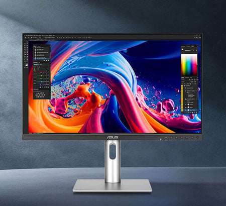 asus proart monitor example of colour coverage