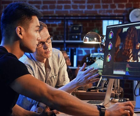 colourists using the asus proart monitor