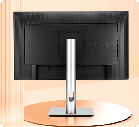 rear view of the asus proart monitor