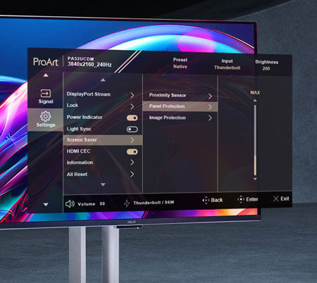 asus OLED care interface