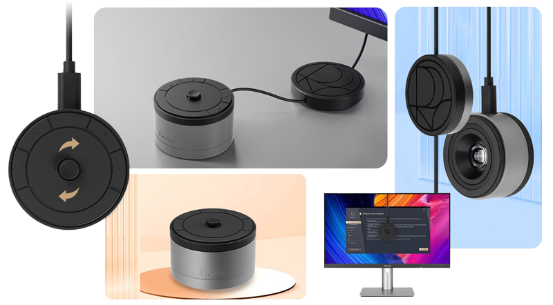 different views of the ProArt CaliContrO colour calibrator
