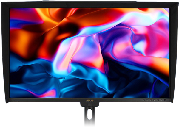 front view of the asus proart monitor
