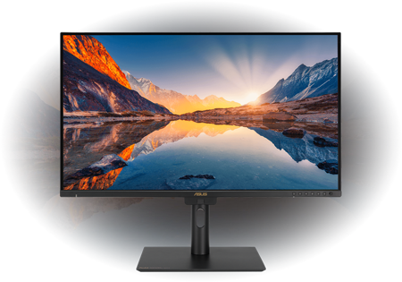 asus proart monitor displaying hdr image
