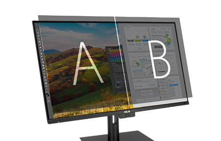asus proart monitor viewing options