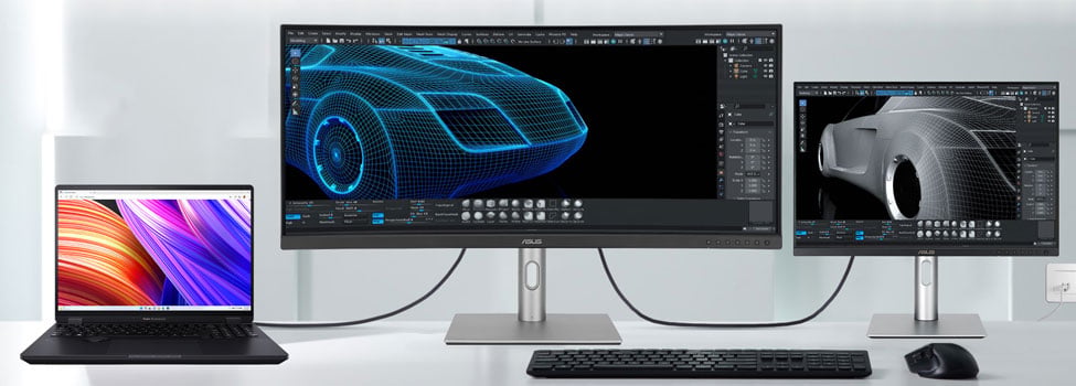 ASUS ProArt PA34VCNV with HDMI 2.0 and DisplayPort 1.4